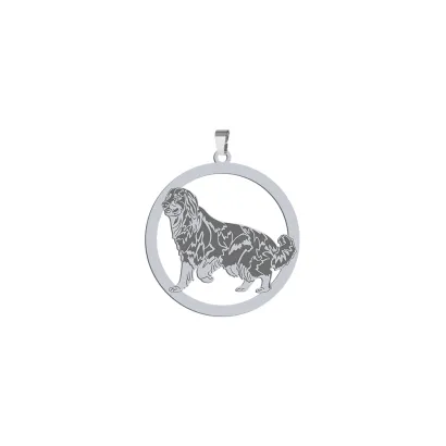 Silver Hovawart pendant, FREE ENGRAVING - MEJK Jewellery