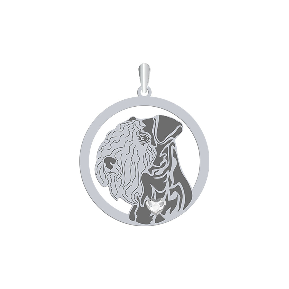 Silver Lakeland Terrier pendant, FREE ENGRAVING - MEJK Jewellery