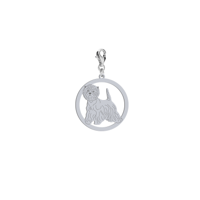 Charms z psem West Highland White Terrier srebro GRAWER GRATIS - MEJK Jewellery