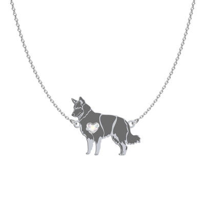 Silver Chodský pes necklace, FREE ENGRAVING - MEJK Jewellery