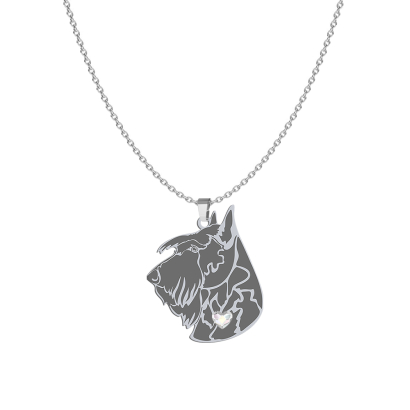 Naszyjnik z psem Scottish Terrier srebro GRAWER GRATIS - MEJK Jewellery