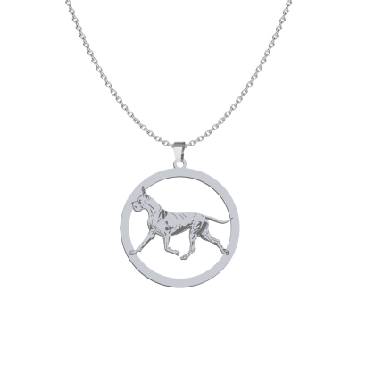 Silver Great Dane necklace, FREE ENGRAVING - MEJK Jewellery