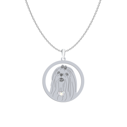 Silver Maltese necklace, FREE ENGRAVING - MEJK Jewellery
