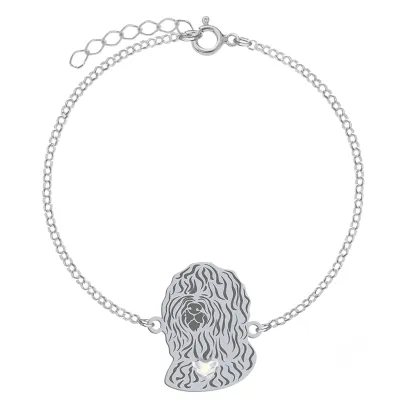 Silver Barbet engraved bracelet - MEJK Jewellery