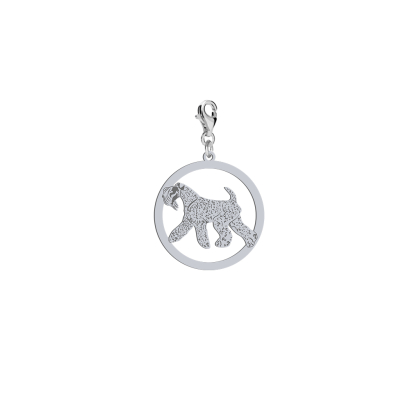 Charms z psem Kerry Blue Terrier srebro GRAWER GRATIS - MEJK Jewellery