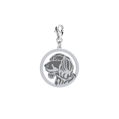 Silver German Spaniel engraved charms - MEJK Jewellery
