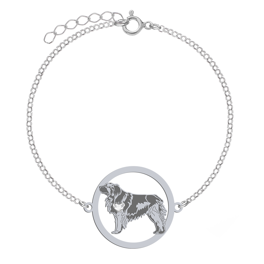 Silver Leonberger bracelet, FREE ENGRAVING - MEJK Jewellery