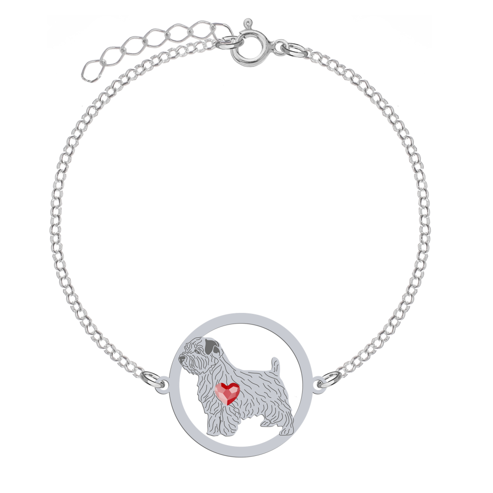Silver Norfolk terrier engraved bracelet - MEJK Jewellery