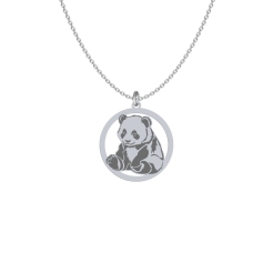 Naszyjnik Srebrny Panda GRAWER GRATIS - Mejk Jewellery