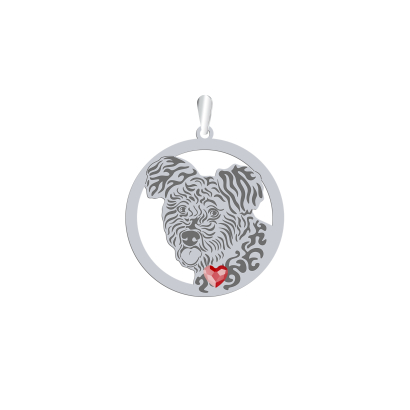Silver Pumi engraved pendant with a heart - MEJK Jewellery