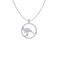 Naszyjnik Srebrny z Kangurem GRAWER GRATIS - Mejk Jewellery