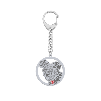 Silver Pumi engraved keyring - MEJK Jewellery