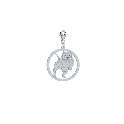 Silver American Bully engraved charms - MEJK Jewellery