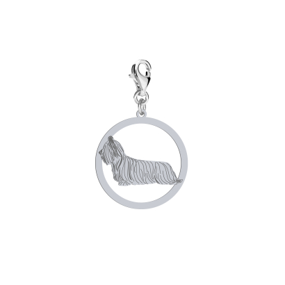 Charms z psem Skye Terrier GRAWER GRATIS - MEJK Jewellery