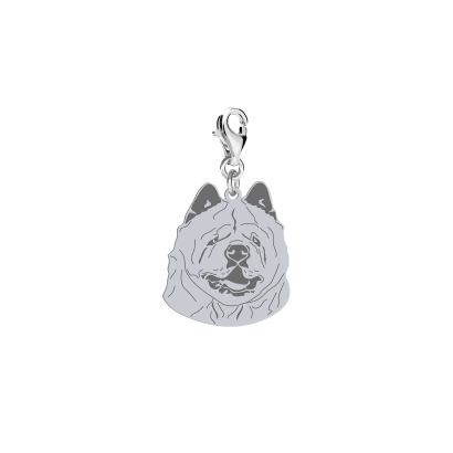Silver Chow chow Soft engraved charms - MEJK Jewellery