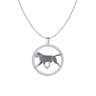 Silver Greater Swiss Mountain Dog necklace, FREE ENGRAVING - MEJK Jewellery