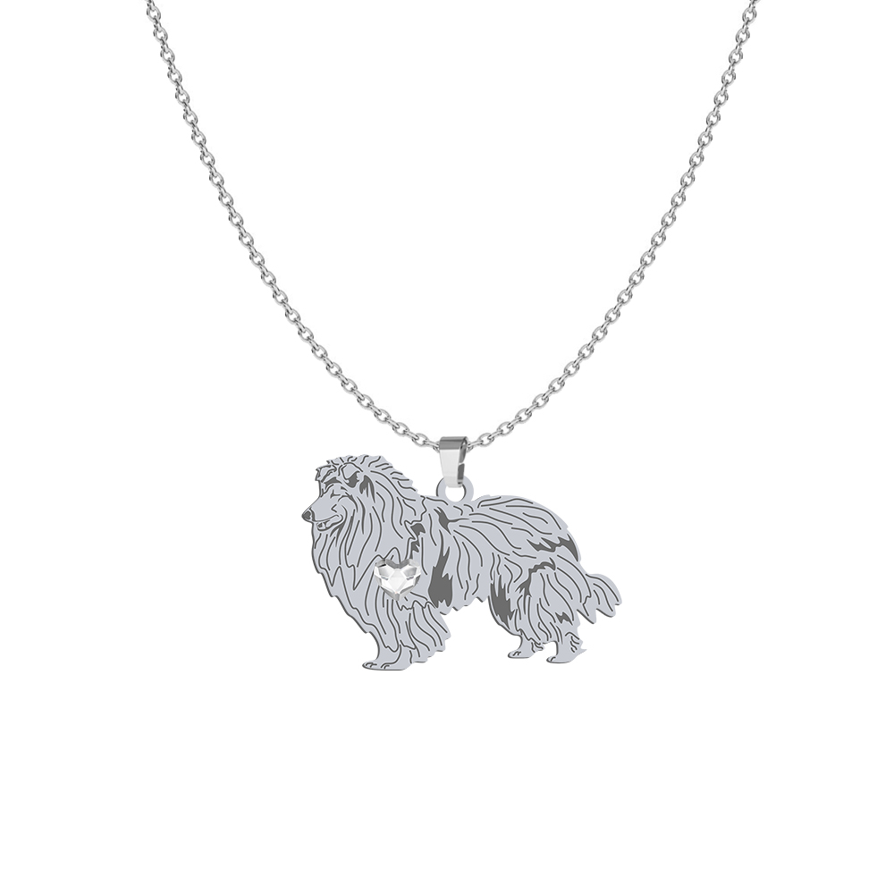 Silver Rough Collie necklace, FREE ENGRAVING - MEJK Jewellery